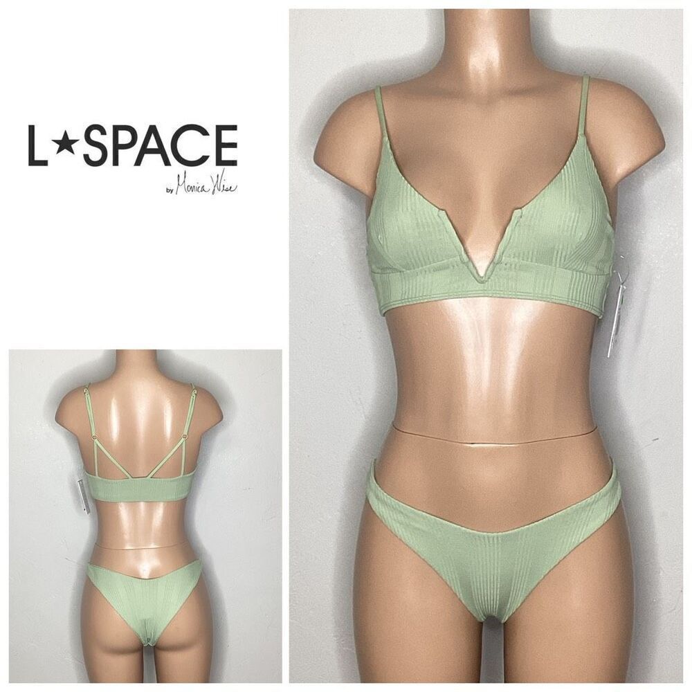 New. L*SPACE light green bikini. Small. Retails $214